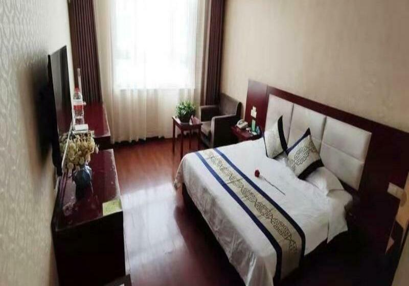 호텔 Greentree Inn Gansu Jiuquan Guazhou Zhangzhi Park Express