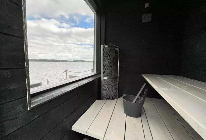 Lake Hotel Lehmonkärki   Haasi Mirror Houses