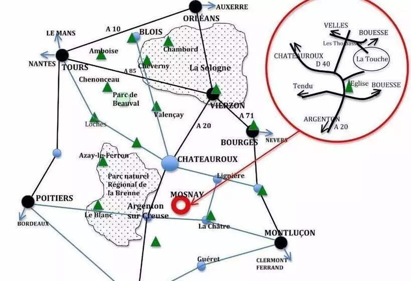 Aamiaismajoitus (B&B) Domaine De La Touche