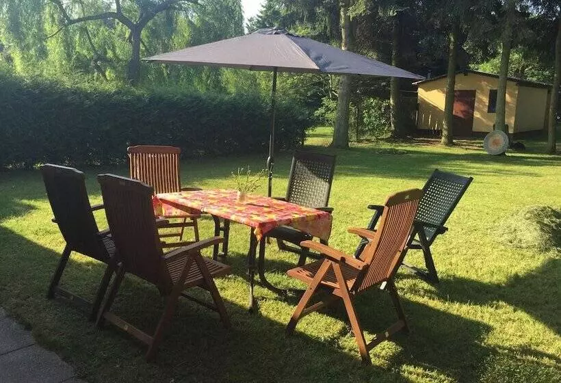 Ferienhaus Mirow Lärz   Kamin Wald Ruhe