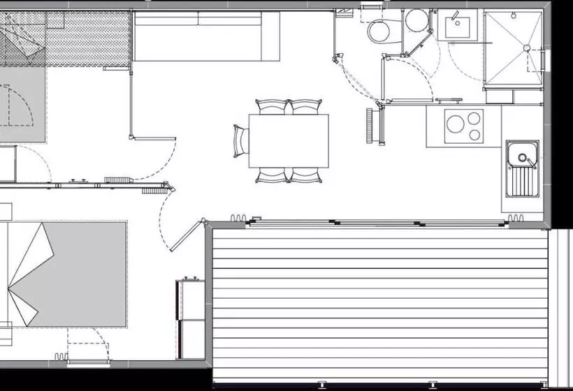 ホテル Camping Moulin De Chaules