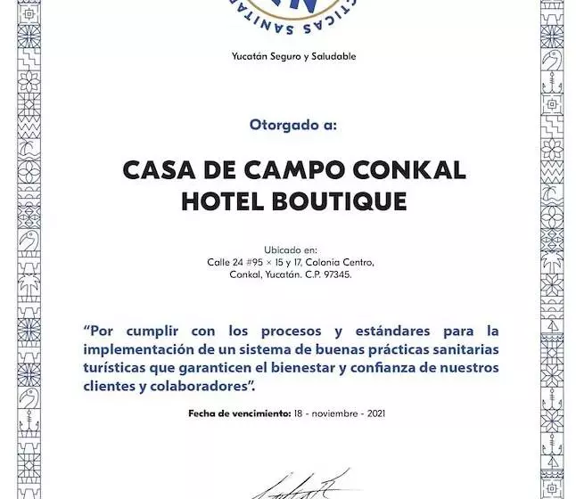 Hotelli Casa De Campo Conkal Merida