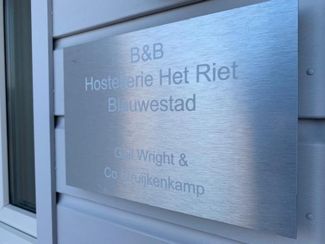 住宿加早餐  Hostellerie Het Riet Blauwestad