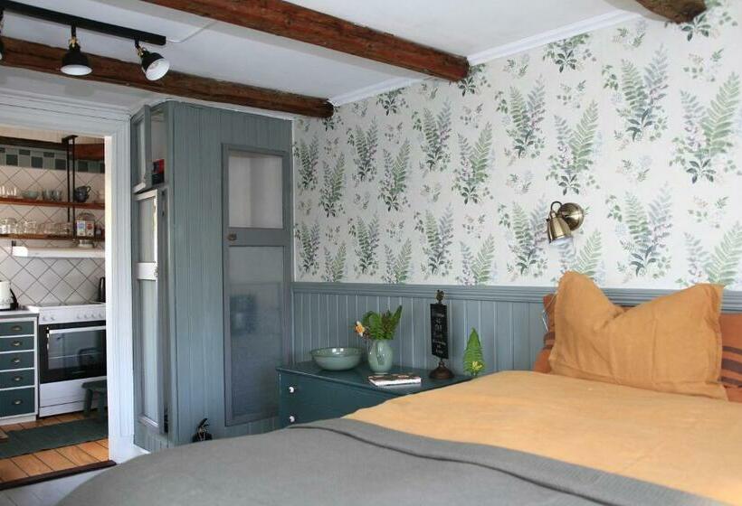B&b Bland Ormbunkar Och Rosor