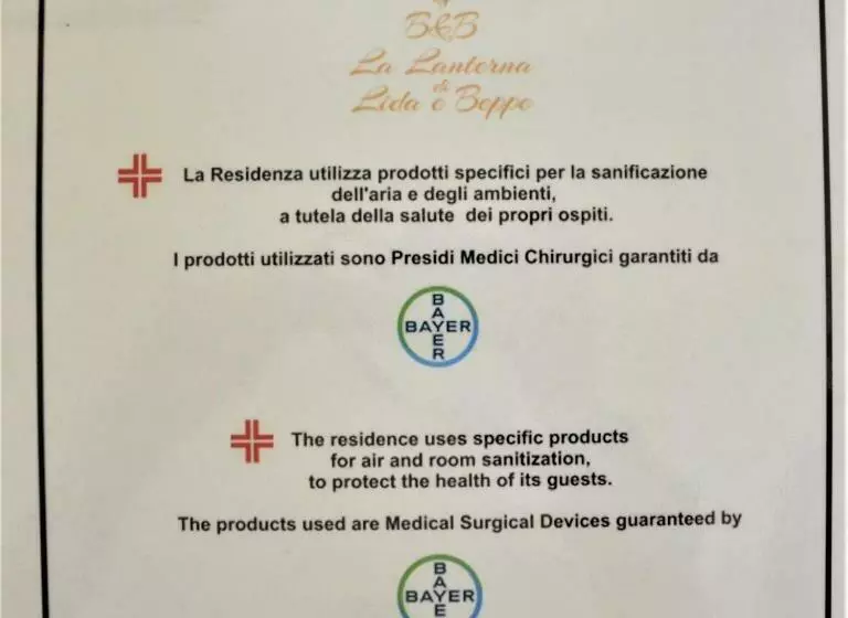 تختخواب و صبحانه La Lanterna Di Lida E Beppe