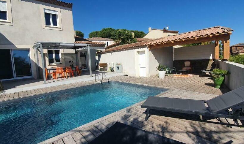 ベッドアンドブレックファースト Chambre à Bouzigues Dans Villa Individuelle