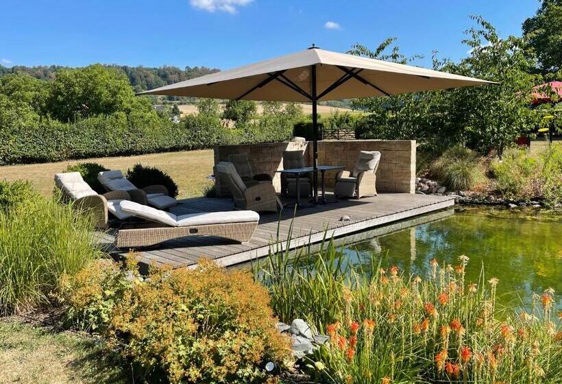 بنسيون Ferienwohnung Landhaus Hohenstein, Schwimmteich, Ruhige Lage