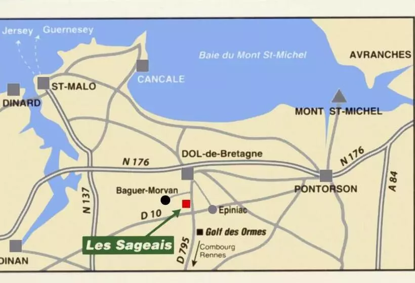 ペンション Gîte Les Sageais