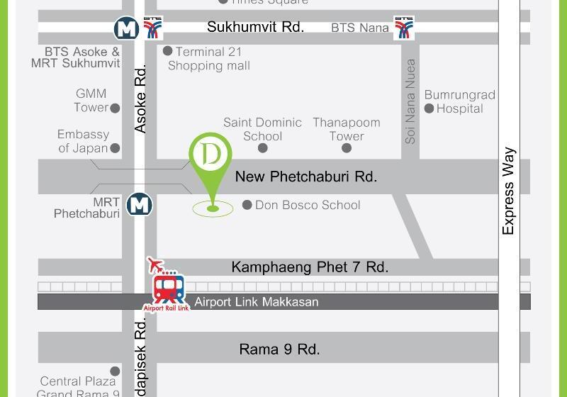 酒店 D Varee Xpress  Makkasan Bangkok