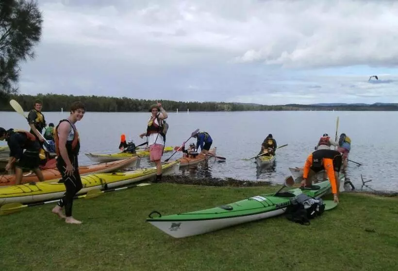 리조트 Lakeside Forster Holiday Park And Village