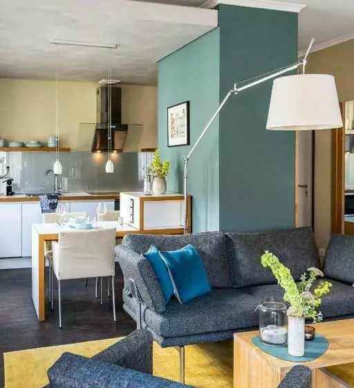 Hotelli The Green Rostock Apartment