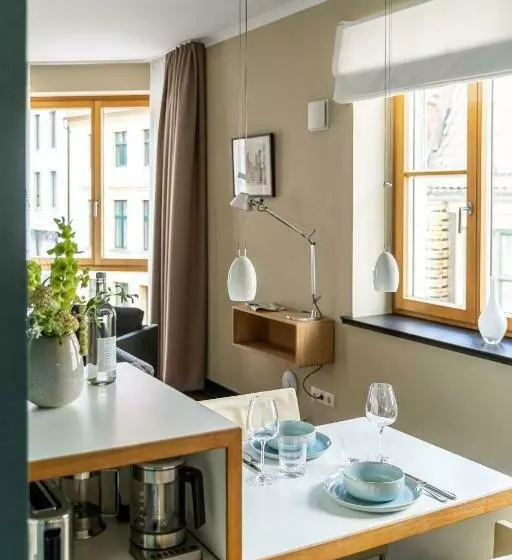 Hotelli The Green Rostock Apartment