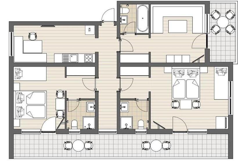 Bed and Breakfast Apart Kofler S Panorama Zillertal