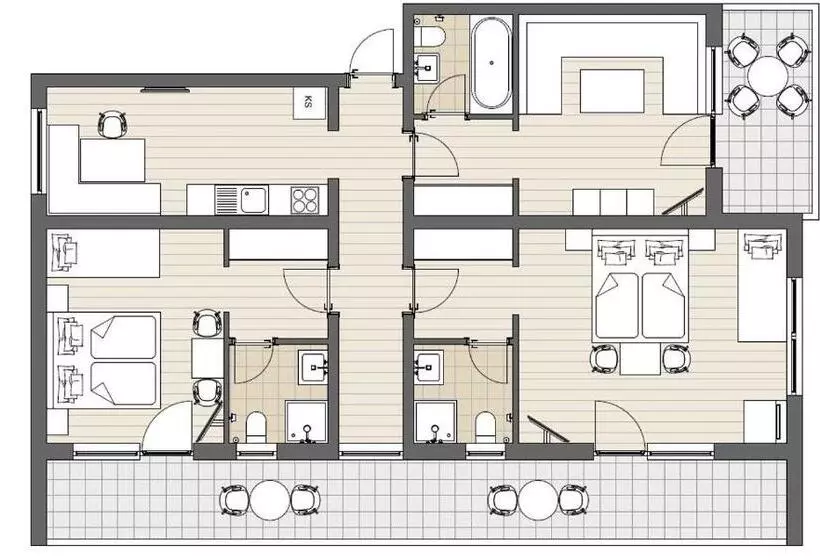 민박 Apart Kofler S Panorama Zillertal