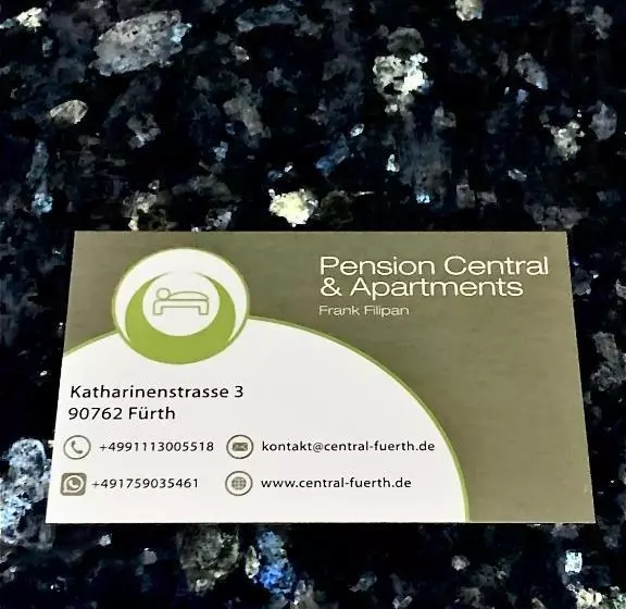 Отель Pension Central Nuernberg Fuerth