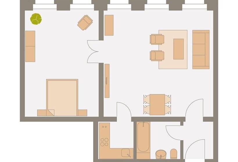 مبيت وإفطار Aparthotel Am Zwinger