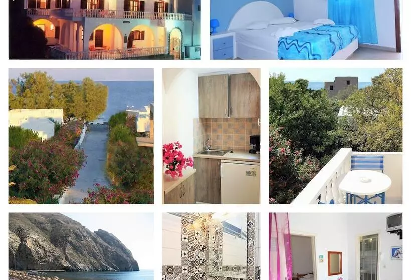 Evelina Beach Pension A Breath Away From The Black Beach Offer Plenty Of Accommodation Type To Suit