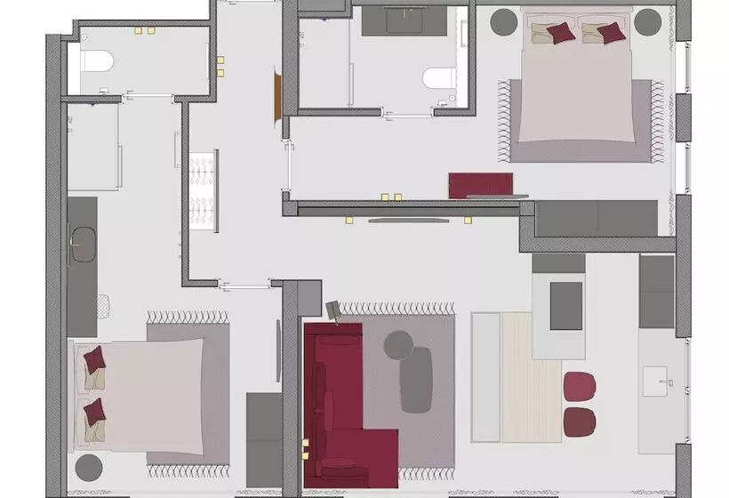 ホテル Sissi Suites Luxury Apartments