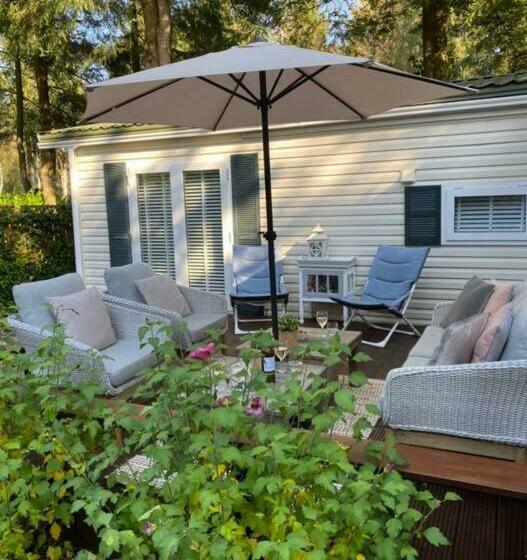 Luxe Chalet Met Prachtig Terras Op De Veluwe , Veel Privacy