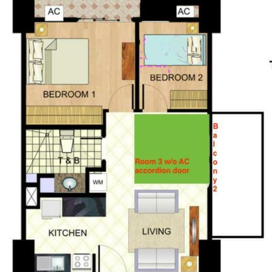 2br Near Business District Tivoli