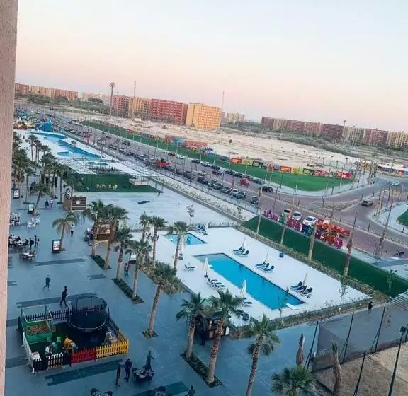 Wonderful Private Apartment Pool View Infront Of El Alamein Towers
