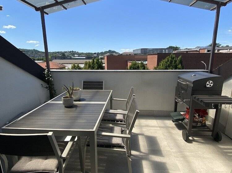 Rooftop Openspace With Balconies Parking And Bbq