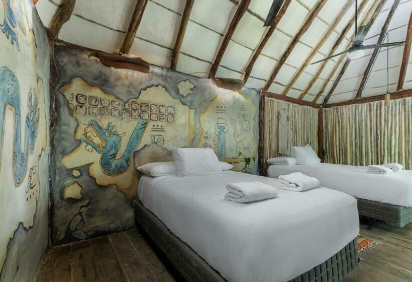 Hotell Hidden Treehouse Tulum Eco