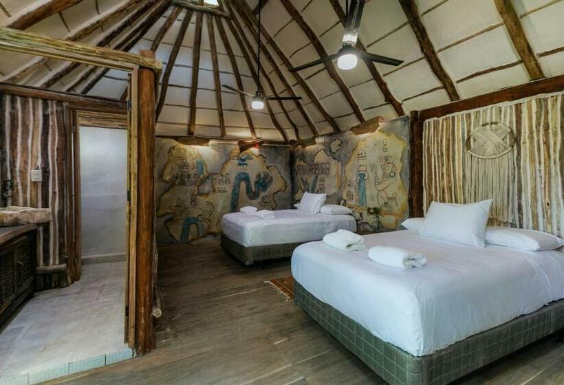 Hotell Hidden Treehouse Tulum Eco