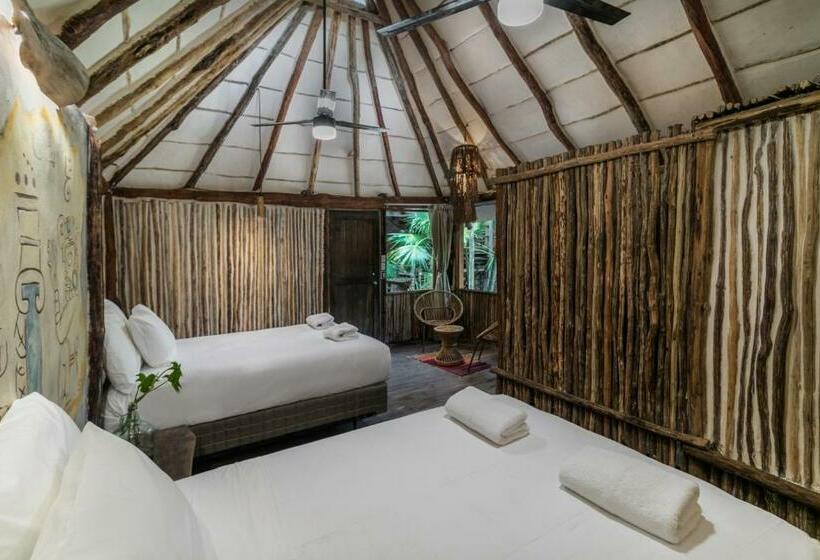 Hotell Hidden Treehouse Tulum Eco
