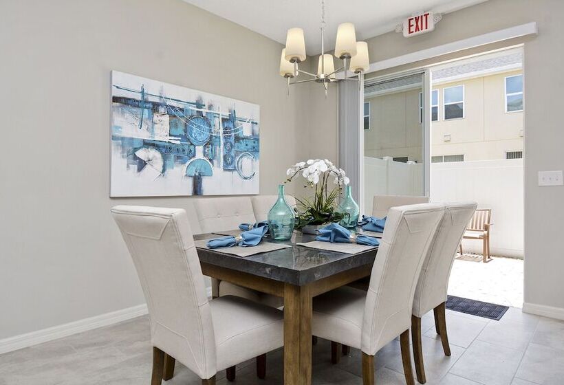 Stunning 4 Bd W/ Gameroom Close To Disney 5110k