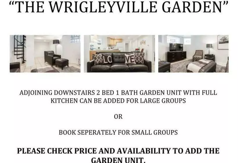 The Wrigleyville Deluxe  Steps From Wrigley Sleeps 10