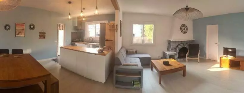 Maison Landaise à Proximité De La Plage Et Centre