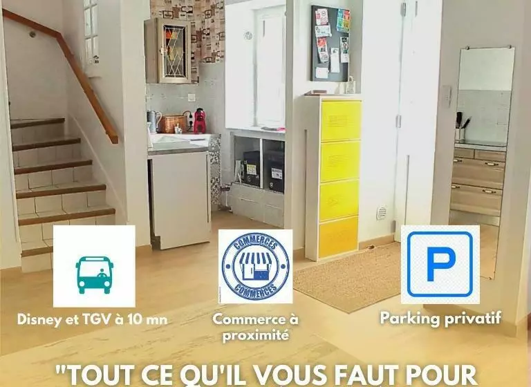 L Essentiel, Proche De Disneyland Paris 2 Chambres Et 2 Sdb