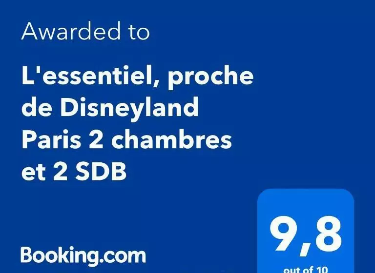 L Essentiel, Proche De Disneyland Paris 2 Chambres Et 2 Sdb