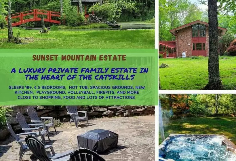 Sunset Estate In The Catskills