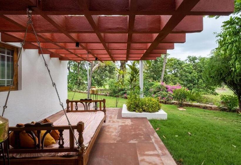 Stayvista S Villaggio Orchard Oasis With Pool, Expansive Lawn, Patio & Indoor Activities