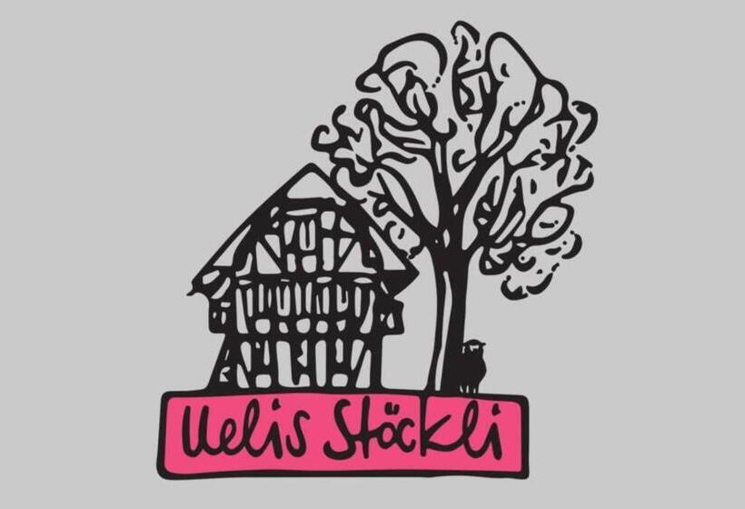 ホテル Uelis Stöckli Familienfreundliche Wohnung Auf Dem Bauernhof Mit Hotpot Und Alpakatrekking