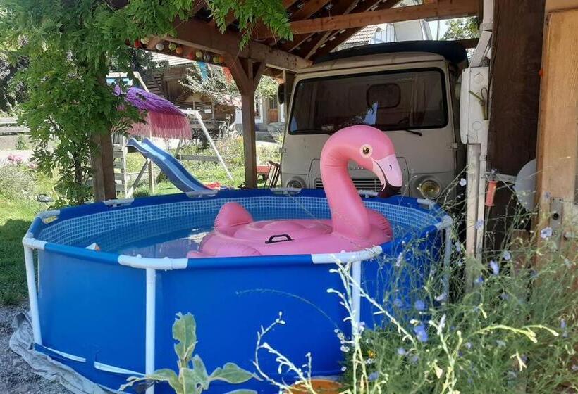 ホテル Uelis Stöckli Familienfreundliche Wohnung Auf Dem Bauernhof Mit Hotpot Und Alpakatrekking