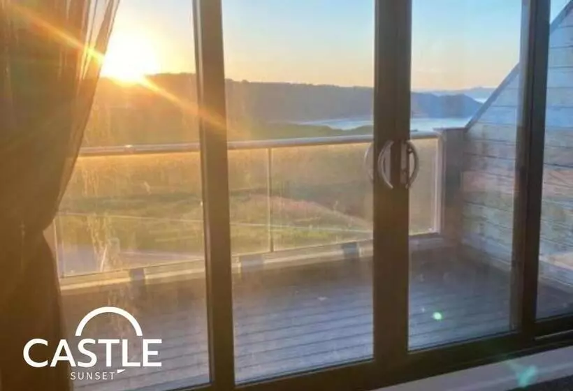 Castle Sunset On The Beach