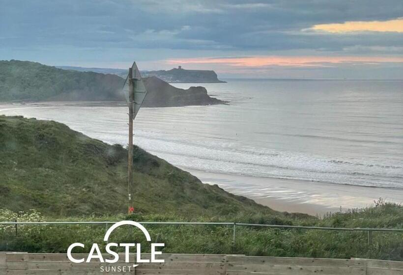 Castle Sunset On The Beach