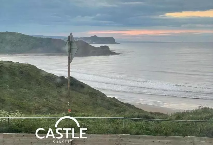 Castle Sunset On The Beach