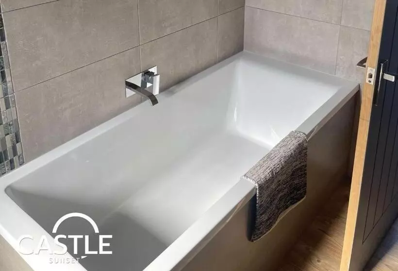 Castle Sunset On The Beach