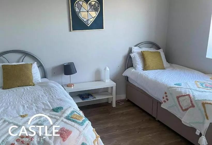 Castle Sunset On The Beach