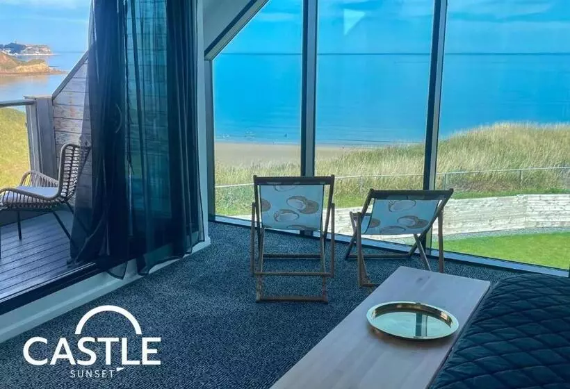 Castle Sunset On The Beach