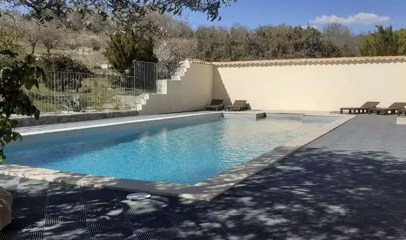 Aamiaismajoitus (B&B) Gîte Le Magnan, 55 M2, Au Calme, Terrasse, Jardin, Piscine Chauffée, Sud Ardèche