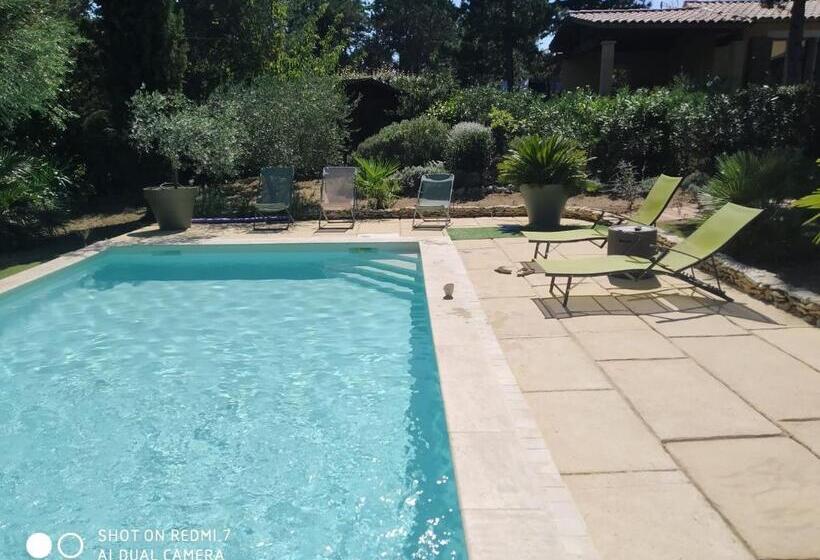 Proche Uzès Petit Gîte Avec Grande Cuisine D été Et Piscine
