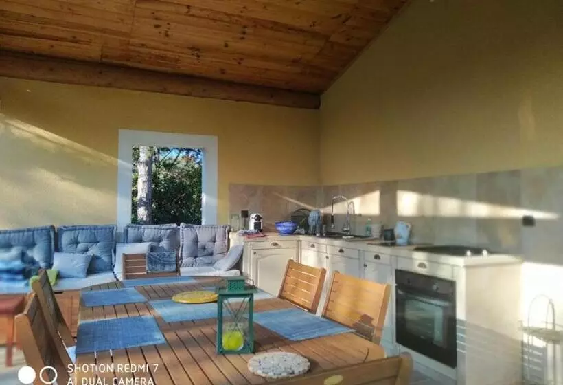 Proche Uzès Petit Gîte Avec Grande Cuisine D été Et Piscine