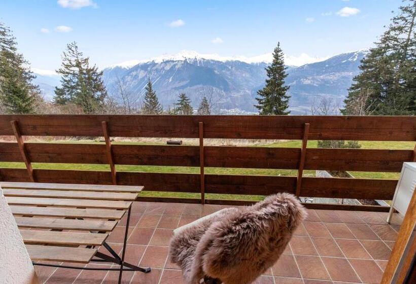 Studio Rénové Avec Vue Imprenable Sur Les Alpes