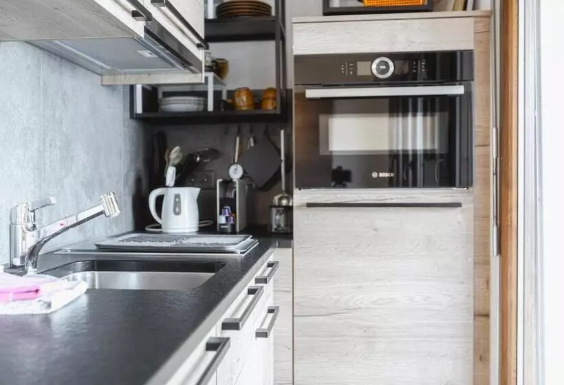 Studio Rénové Avec Vue Imprenable Sur Les Alpes