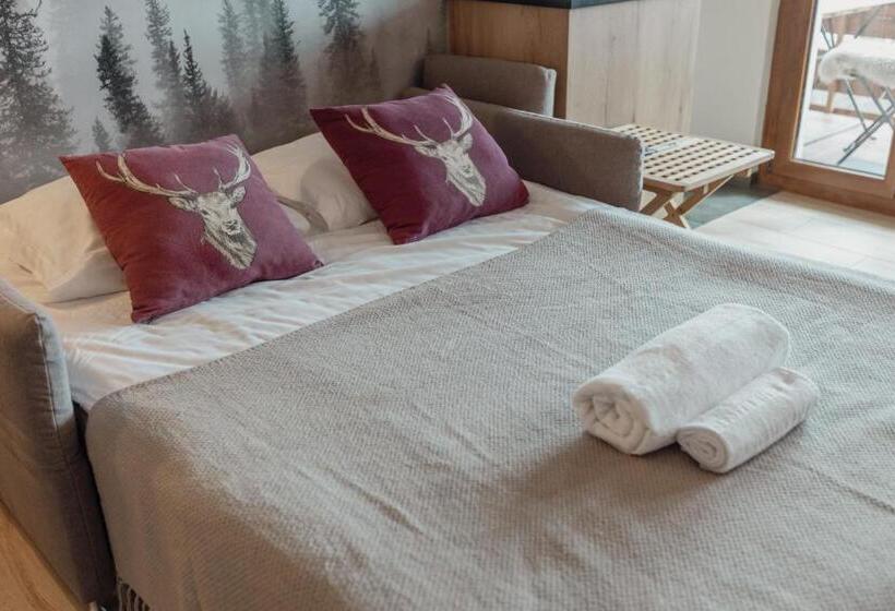 Studio Rénové Avec Vue Imprenable Sur Les Alpes